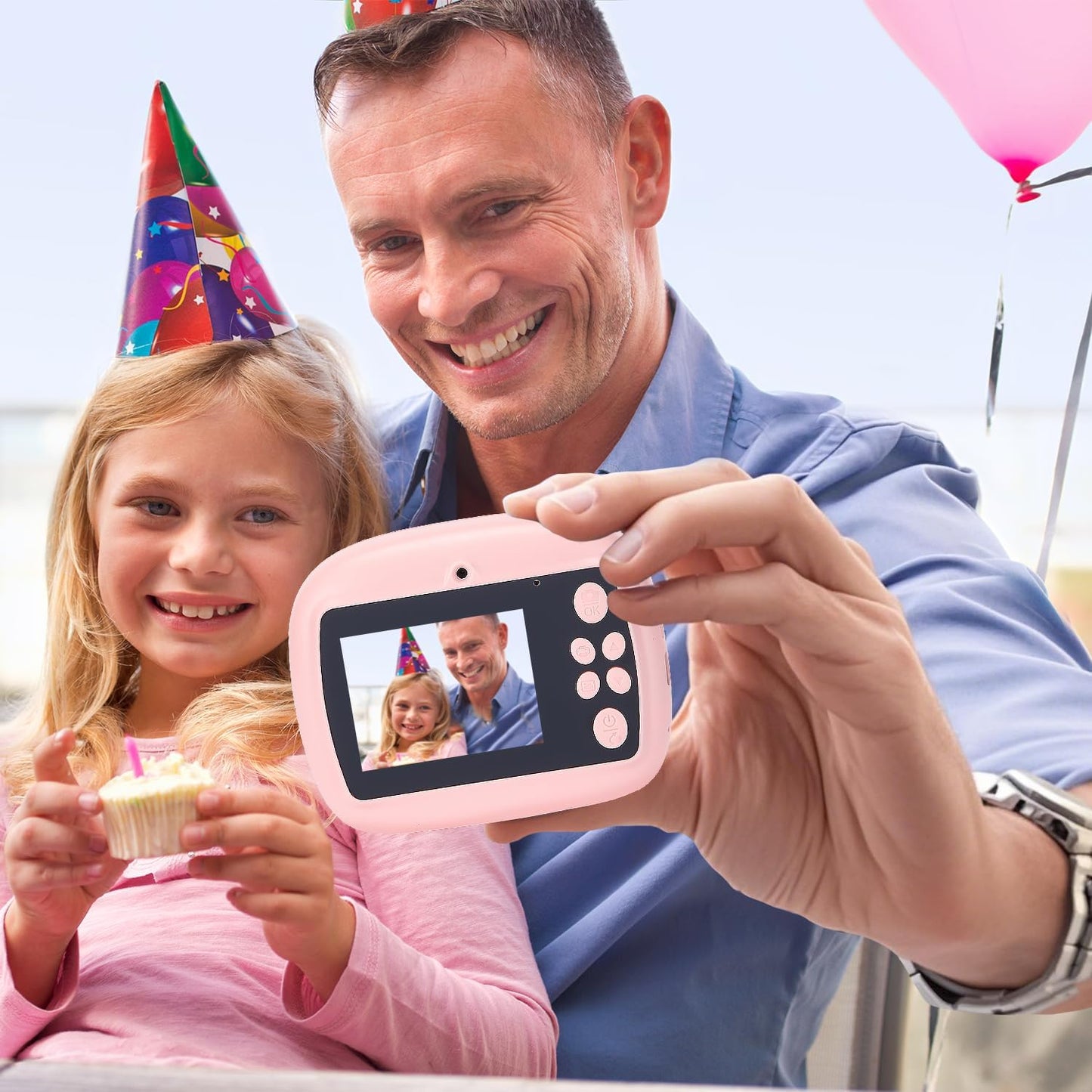 Avelena | Sofortbild-Kinderkamera mit Dualobjektiv, HD-Video und Kreativ-Kit – Lymora