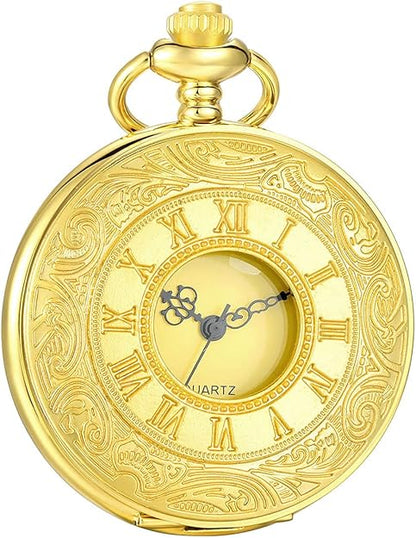 Avelena | Klassische Retro Taschenuhr für Männer