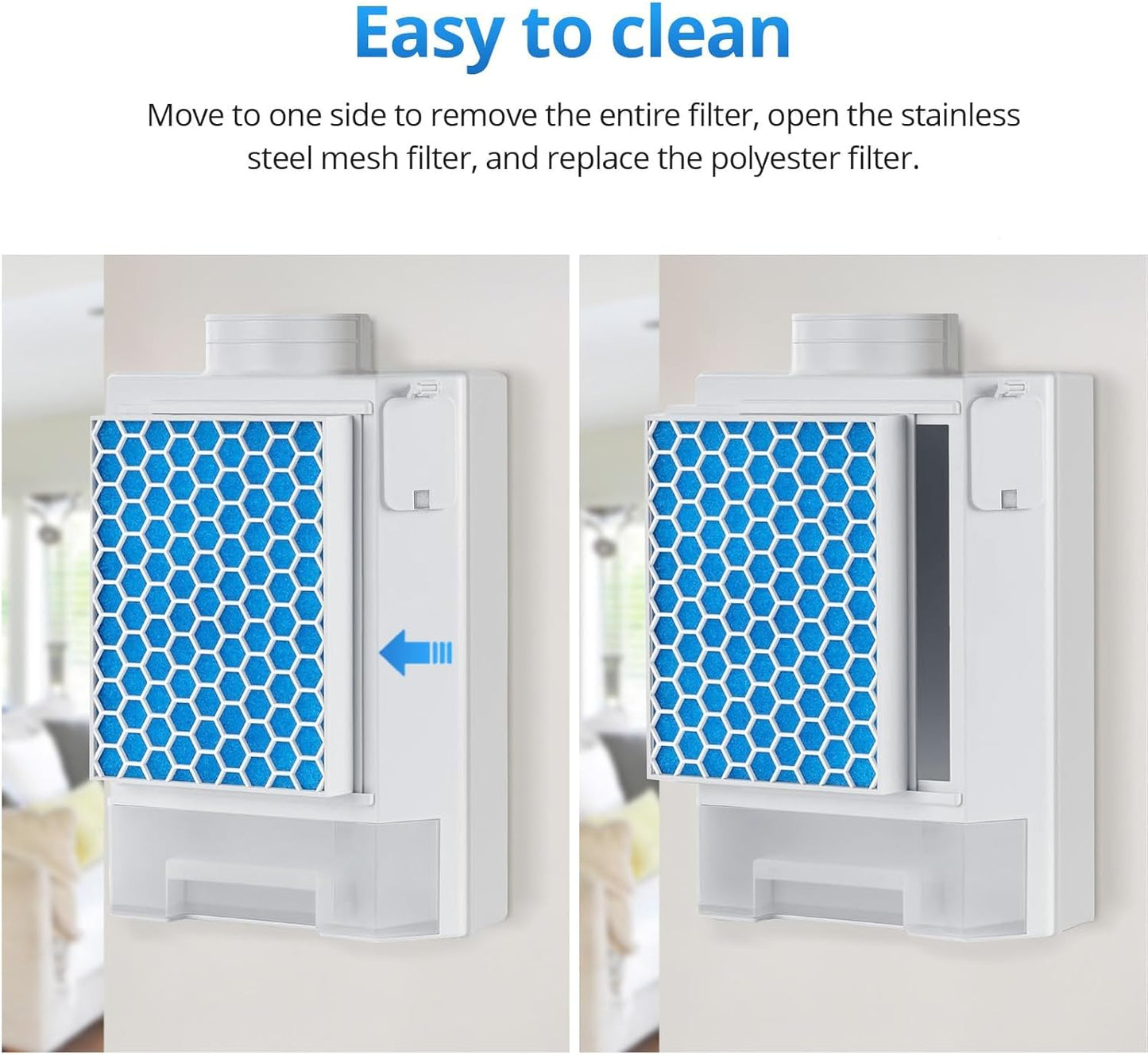 Avelena | 3-in-1 Innen-Trockner-Abluftsatz mit Filter und Wasserbehälter