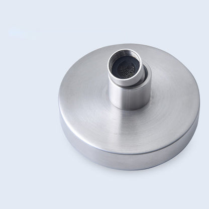 Avelena | Edelstahl Duschkombination Runder Festduschkopf mit Duscharm