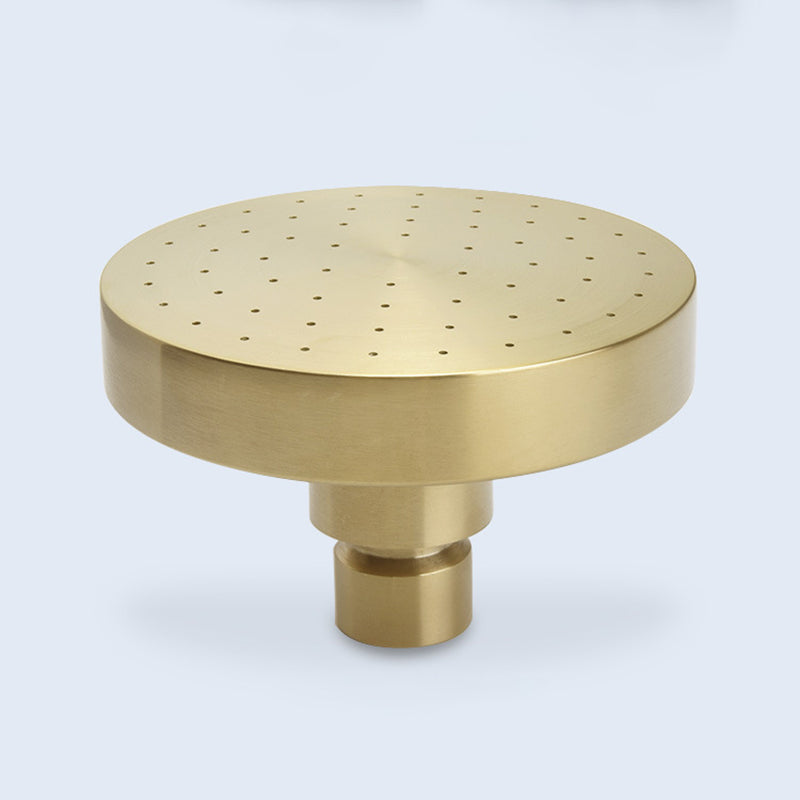 Avelena | Edelstahl Duschkombination Runder Festduschkopf mit Duscharm