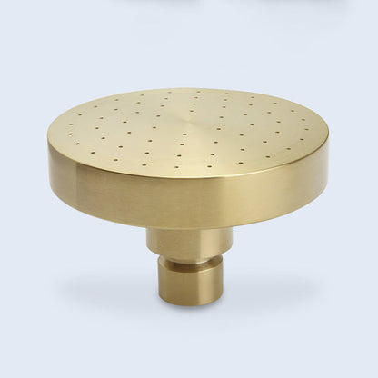 Avelena | Edelstahl Duschkombination Runder Festduschkopf mit Duscharm