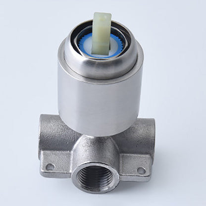 Avelena | Edelstahl Duschkombination Runder Festduschkopf mit Duscharm