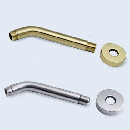 Avelena | Edelstahl Duschkombination Runder Festduschkopf mit Duscharm