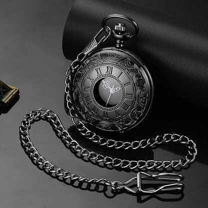 Avelena | Klassische Retro Taschenuhr für Männer