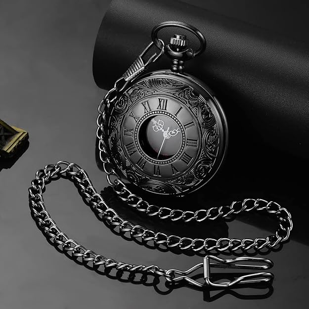Avelena | Klassische Retro Taschenuhr für Männer