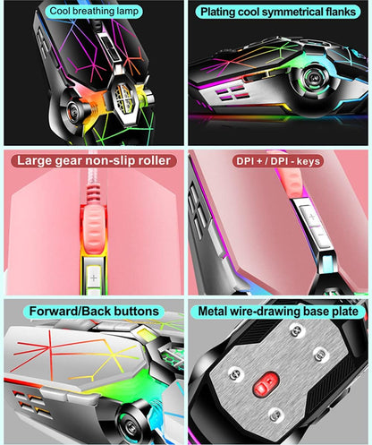 Avelena | 87-Tasten Mechanische Gaming-Tastatur RGB Hintergrundbeleuchtet Blaue Schalter