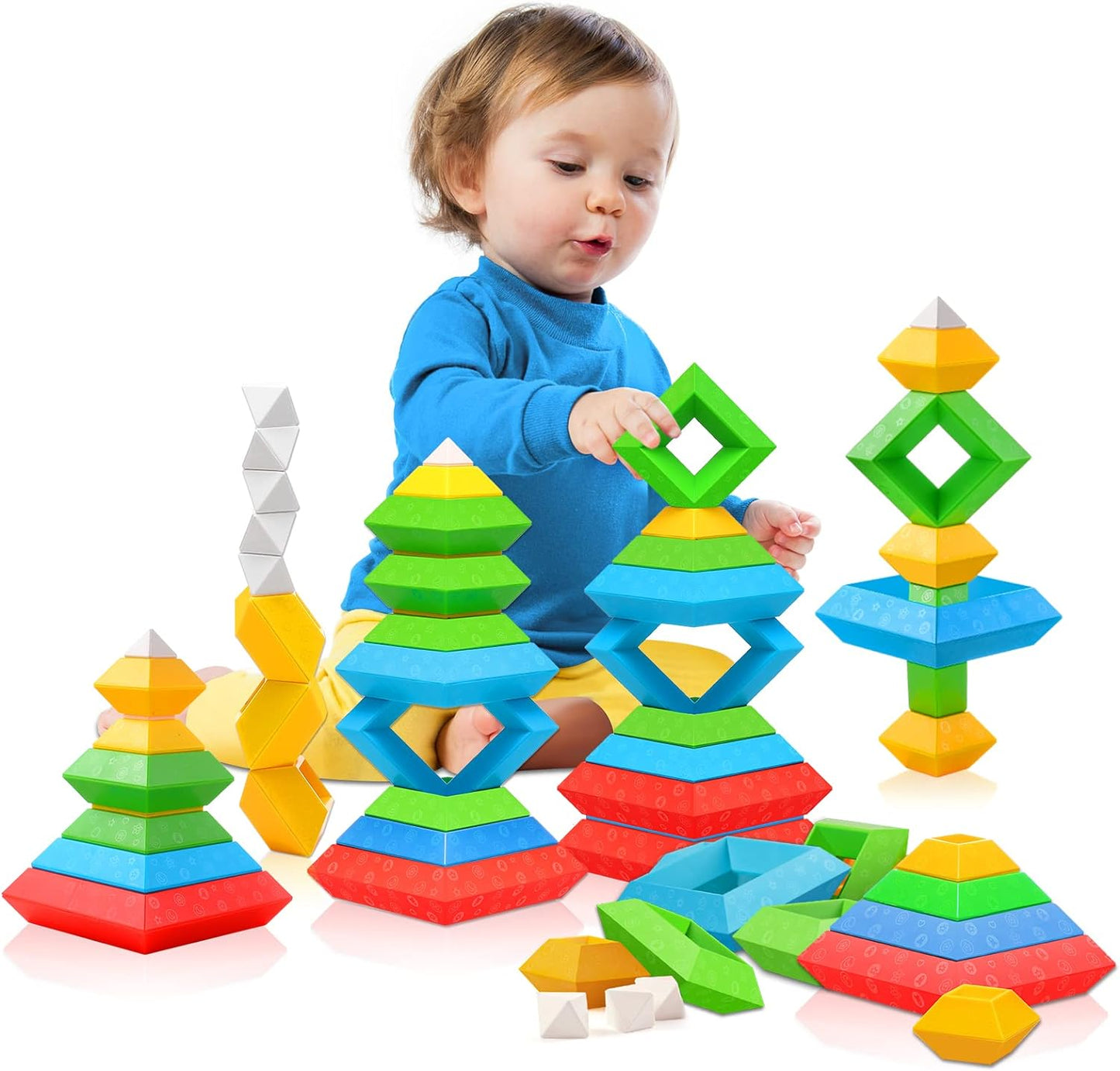 Avelena | Multifunktionale Montessori Blöcke Fördern Kreativität für Kinder