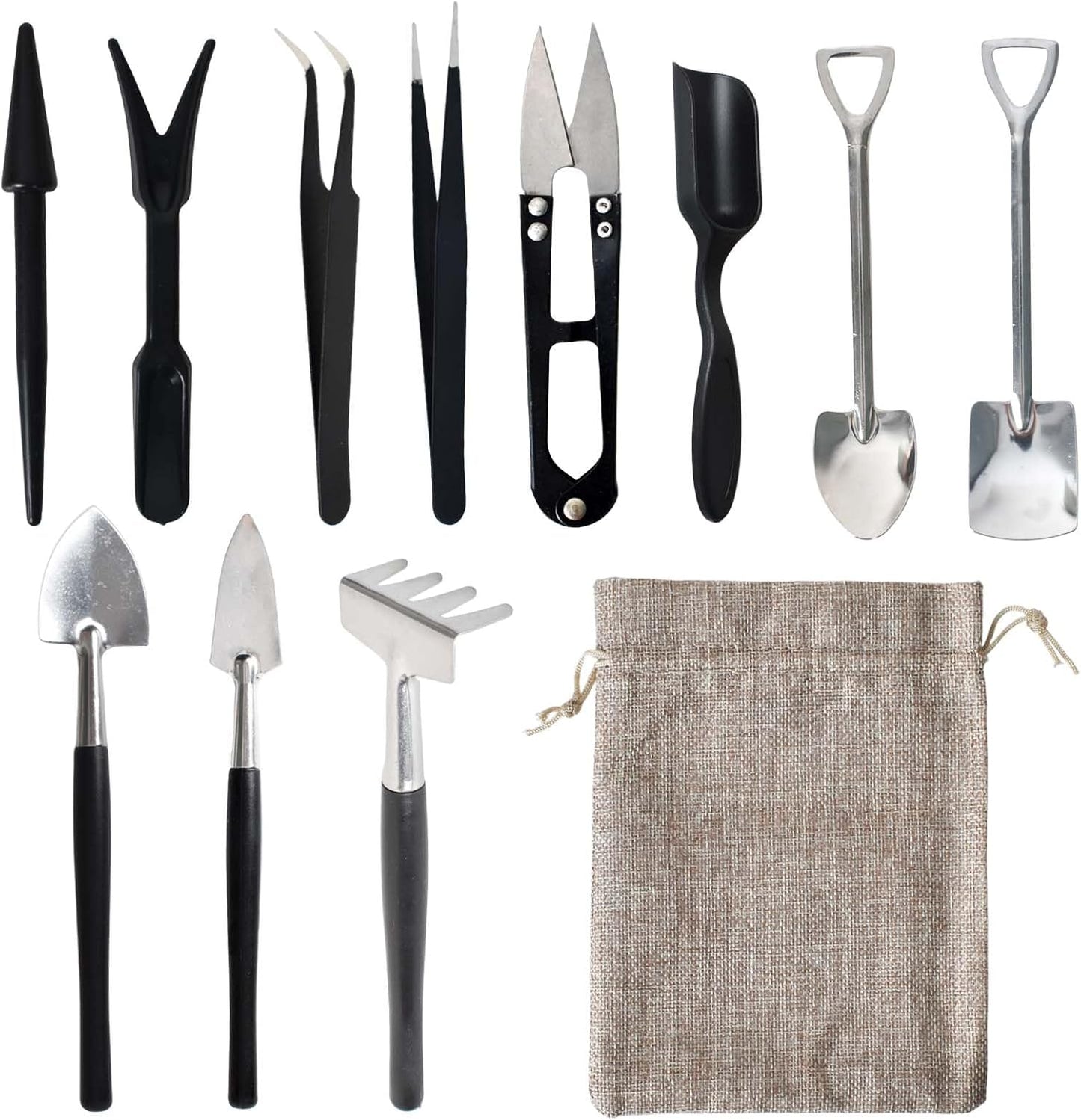 Avelena | 12-in-1 Sukkulententools-Set mit Aufbewahrungstasche für die Innenraumbegrünung