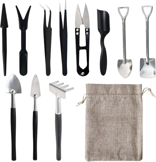 Avelena | 12-in-1 Sukkulententools-Set mit Aufbewahrungstasche für die Innenraumbegrünung