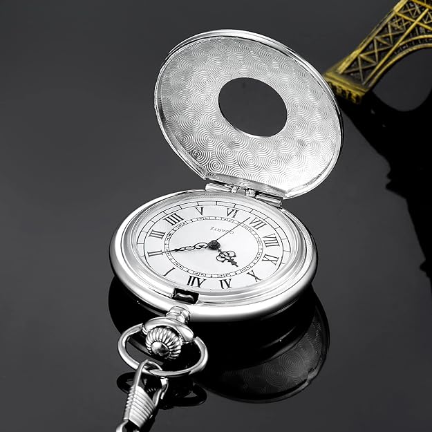 Avelena | Klassische Retro Taschenuhr für Männer