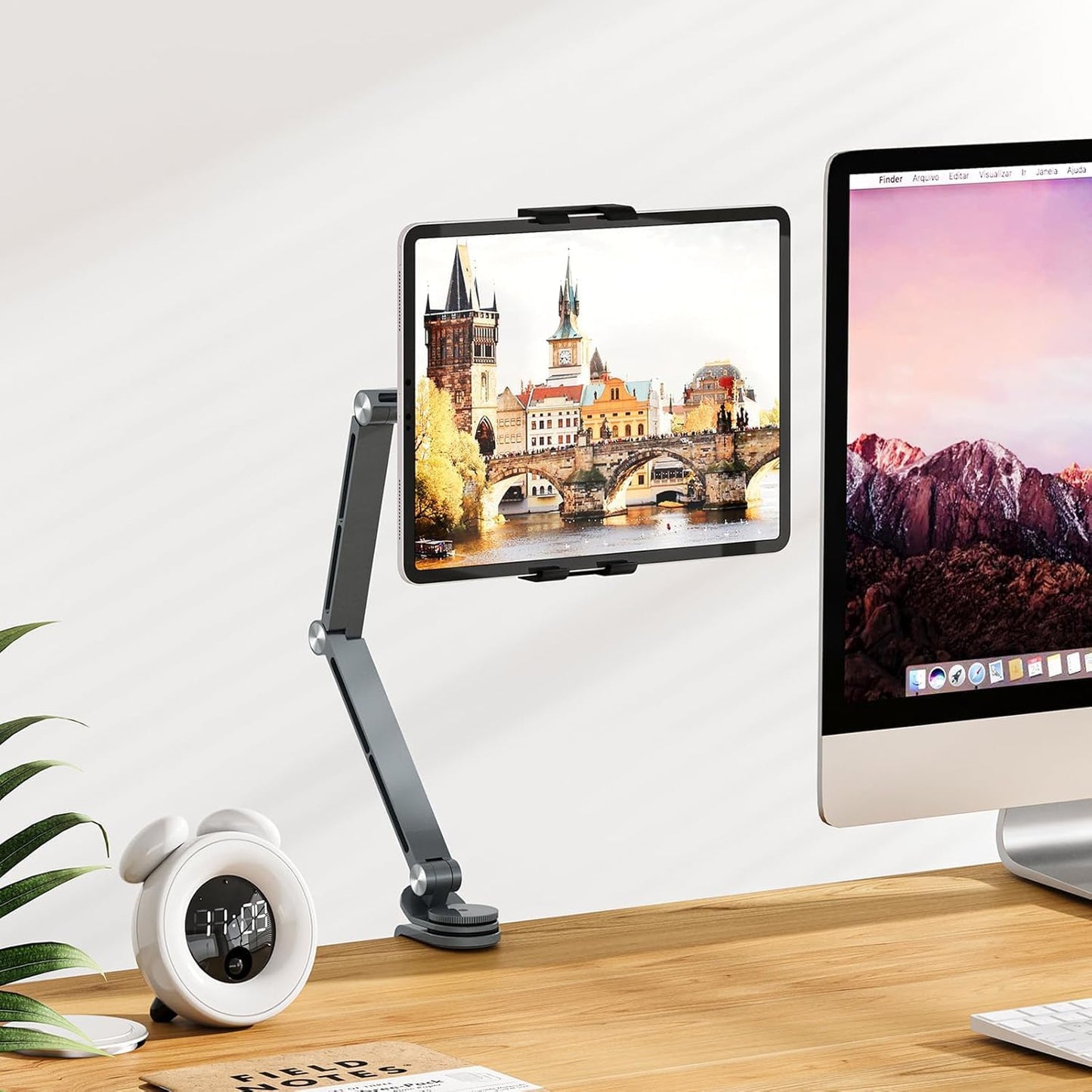 Avelena | Verstellbarer Aluminium-Tablet-Ständer mit 360° Drehung – Movaro