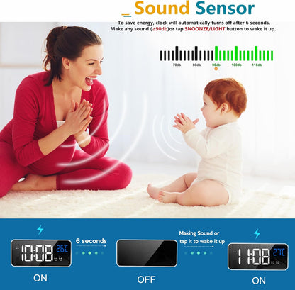 Avelena | 11,5-Zoll Digitaler Kalender Tagesuhr mit 19 Erinnerungen – Claryon