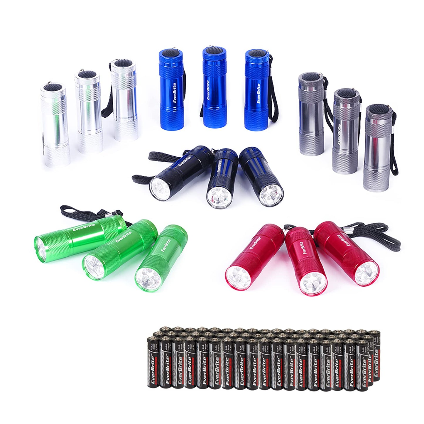 Avelena | Everbrite 18Er-Pack Mini-Led-Taschenlampen Tragbar für Camping, Notfallversorgung, Abendlesen