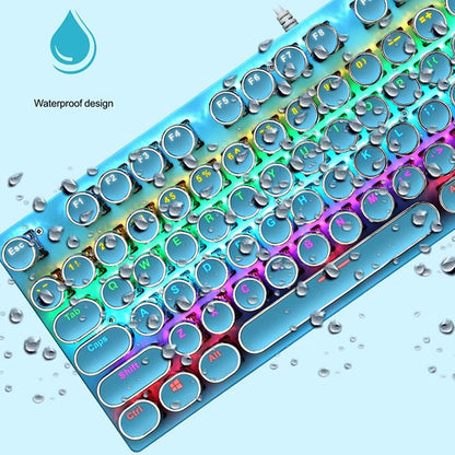 Avelena | 87-Tasten Mechanische Gaming-Tastatur RGB Hintergrundbeleuchtet Blaue Schalter