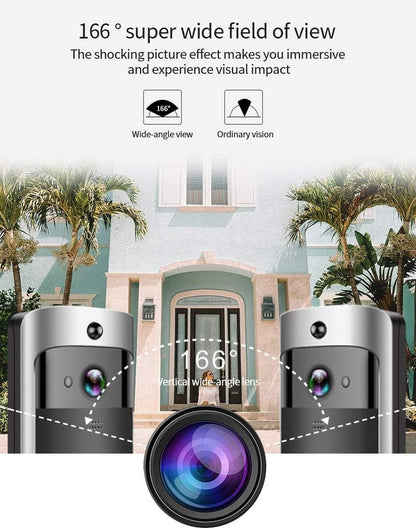 Avelena | Drahtlose HD WiFi Video Türbell | Nachtsicht, Gegensprechen & Bewegungswarnungen für die Haussicherheit