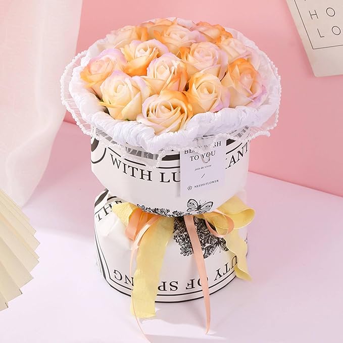 Avelena | Floragiene Handgemachte Seife Blumenstrauß Geschenkkorb