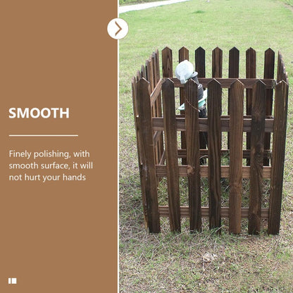 Avelena | Dekorativer Holz Gartenzaun für Beete und Außenbereiche