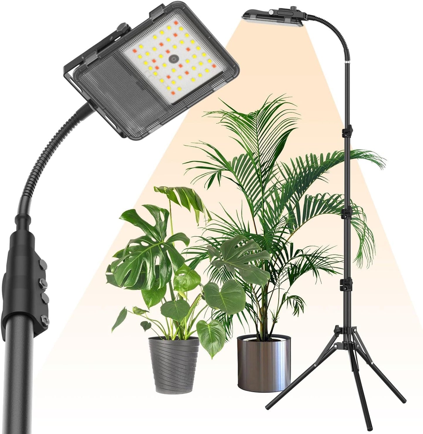 Avelena | Sansi Vollspektrum 250W Led Pflanzenlicht mit Verstellbarem Stativ für Zimmerpflanzen