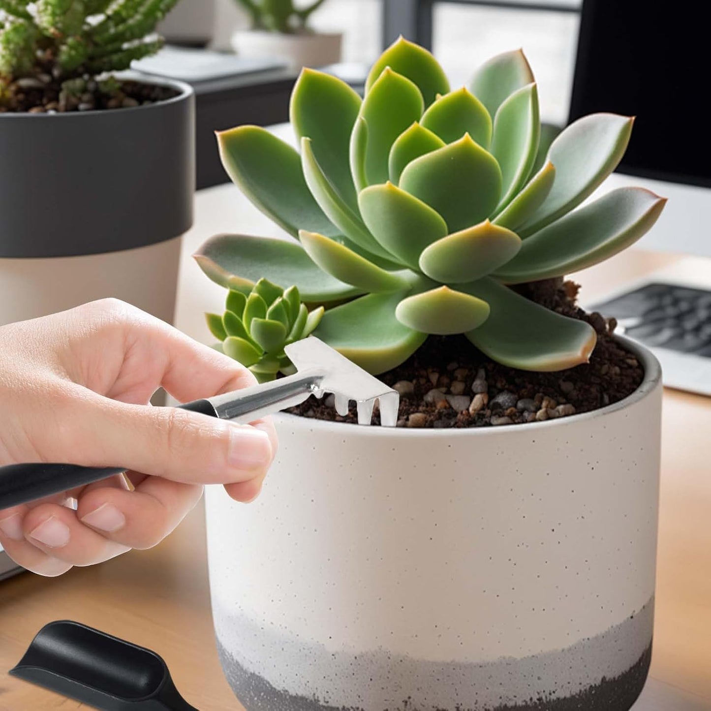 Avelena | 12-in-1 Sukkulententools-Set mit Aufbewahrungstasche für die Innenraumbegrünung