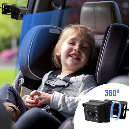 Avelena | Baby Auto Spiegel mit 1080P Kamera & 4,3'' Bildschirm – Solvian