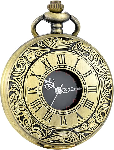 Avelena | Klassische Retro Taschenuhr für Männer