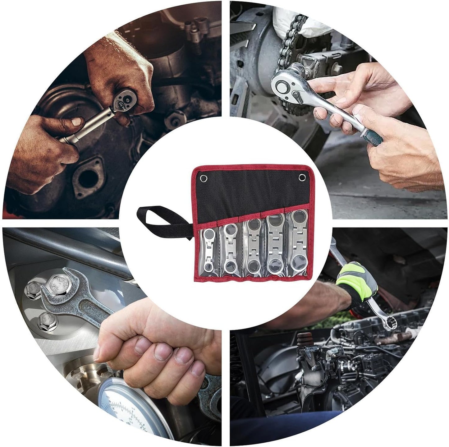 Avelena | Doppelantrieb Flex Kopf Ratschen-Schraubenschlüssel – Torvex