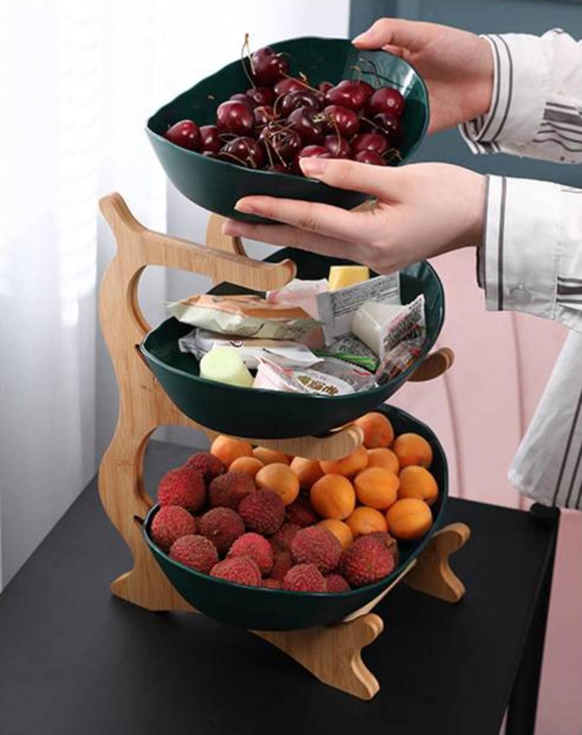 Avelena | Obstturm Eleganter Metall Obstständer