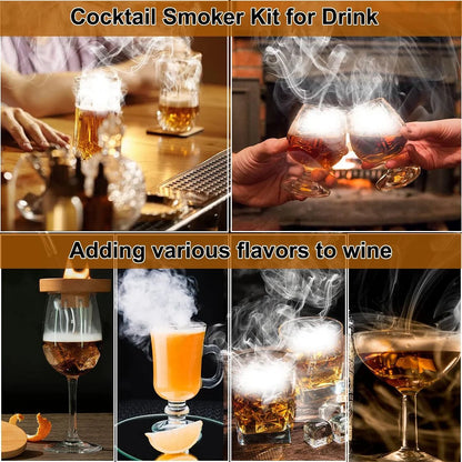 Avelena | Cocktail Smoker mit 8 Geschmäckern - Bourbon Whiskey Geschenke für Männer