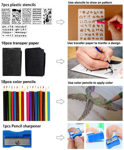 Avelena | Brandmalerei Holzbrandset | Brandmalerei Stift