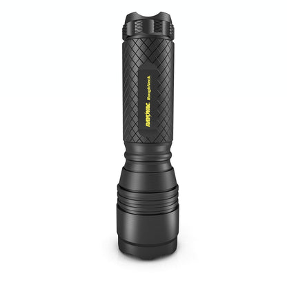 Avelena | Rayovac Roughneck Led Taschenlampe, 220 Lumen, Edc mit Gürtel & Aaa Batterien, Schwarz