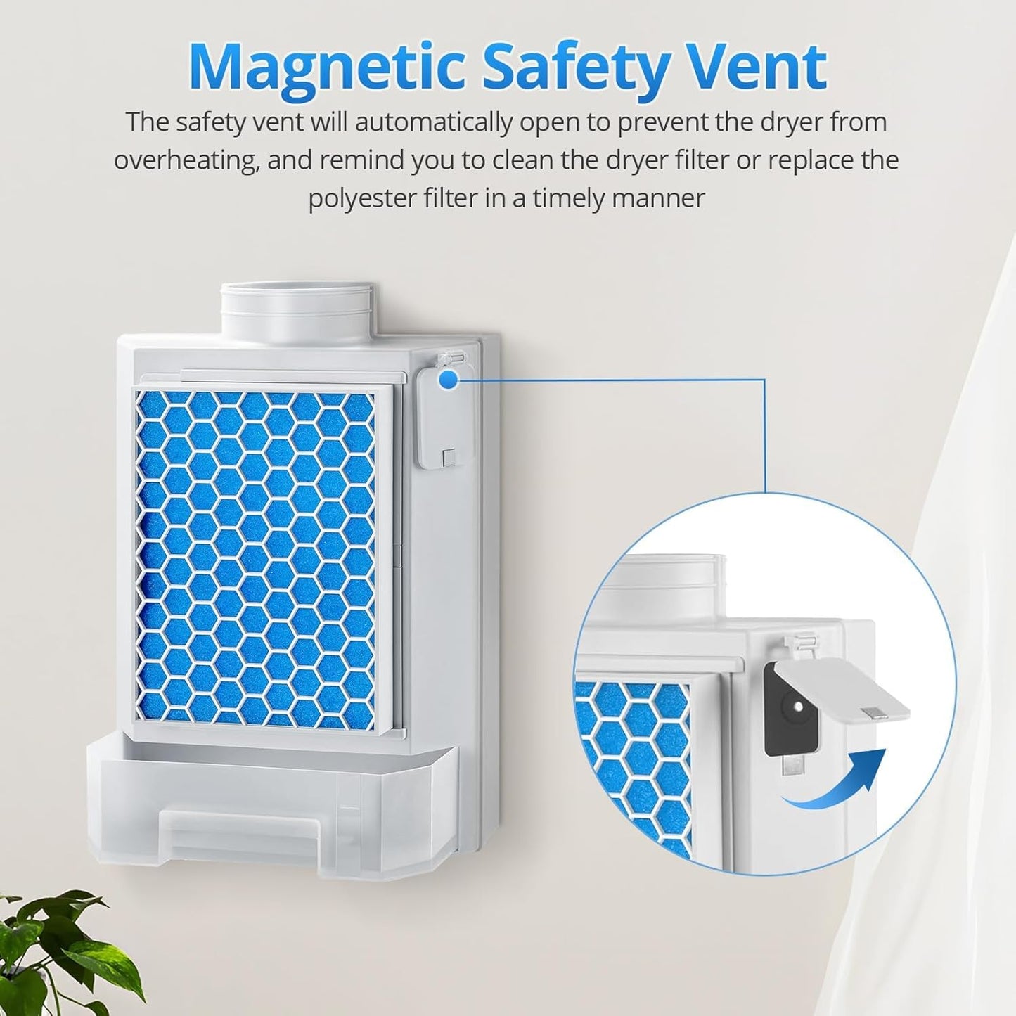 Avelena | 3-in-1 Innen-Trockner-Abluftsatz mit Filter und Wasserbehälter