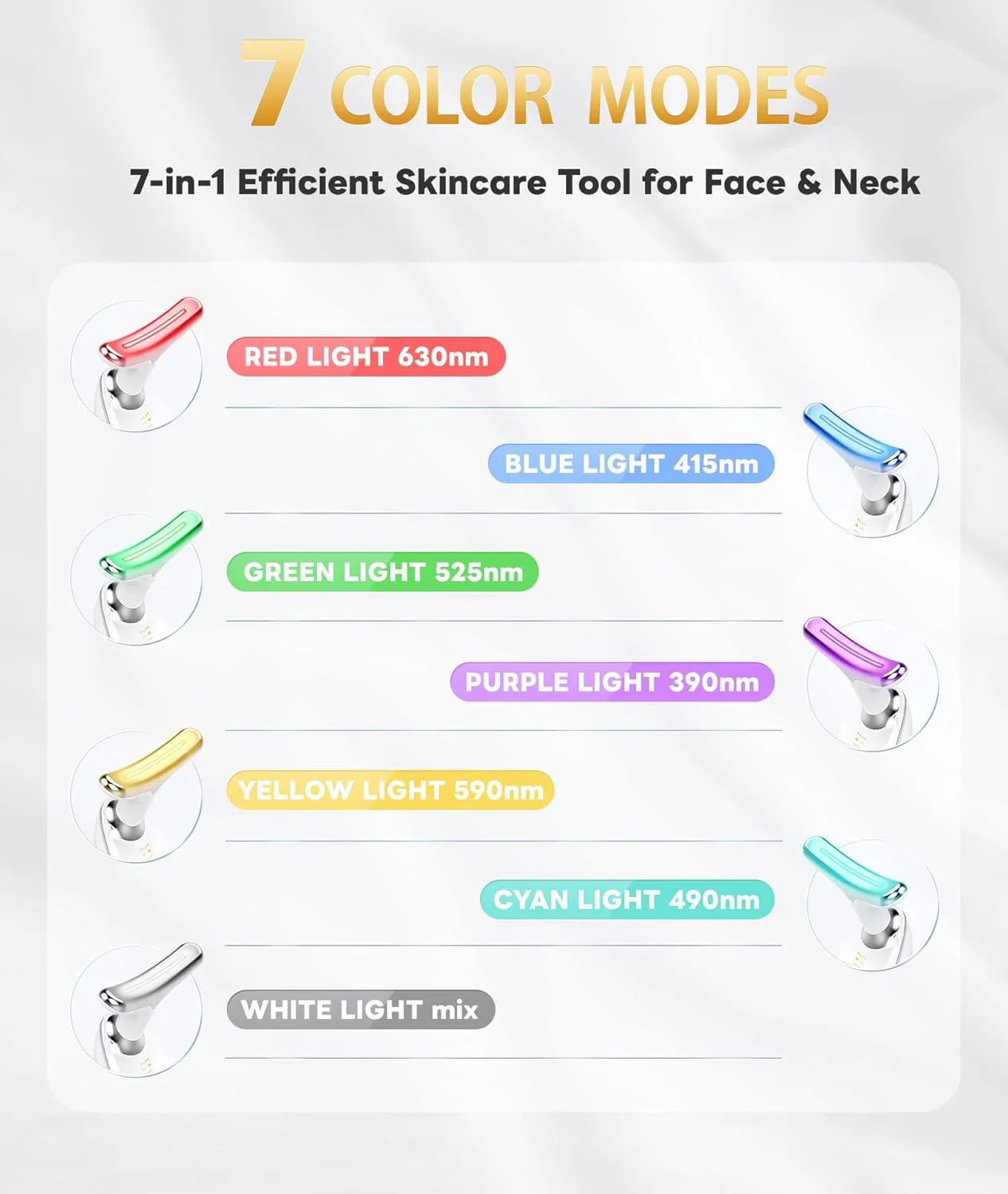 Avelena | RadiantGlow 7-Farben LED-Gesichtsmaske