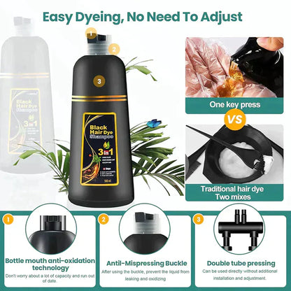 Avelena | BLACK HAIR DYE SHAMPOO (AYURVEDIC NO SIDE EFFECT)
