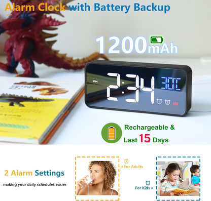 Avelena | 11,5-Zoll Digitaler Kalender Tagesuhr mit 19 Erinnerungen – Claryon