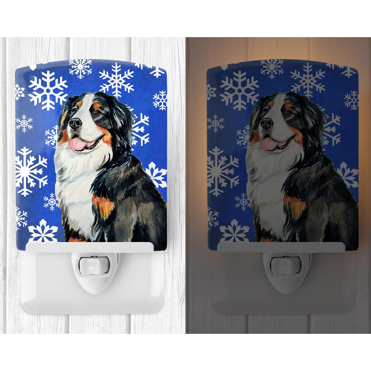 Avelena | Treasures Berner Sennenhund Urlaub Keramische Nachtlampe, 6X4X3, Mehrfarbig