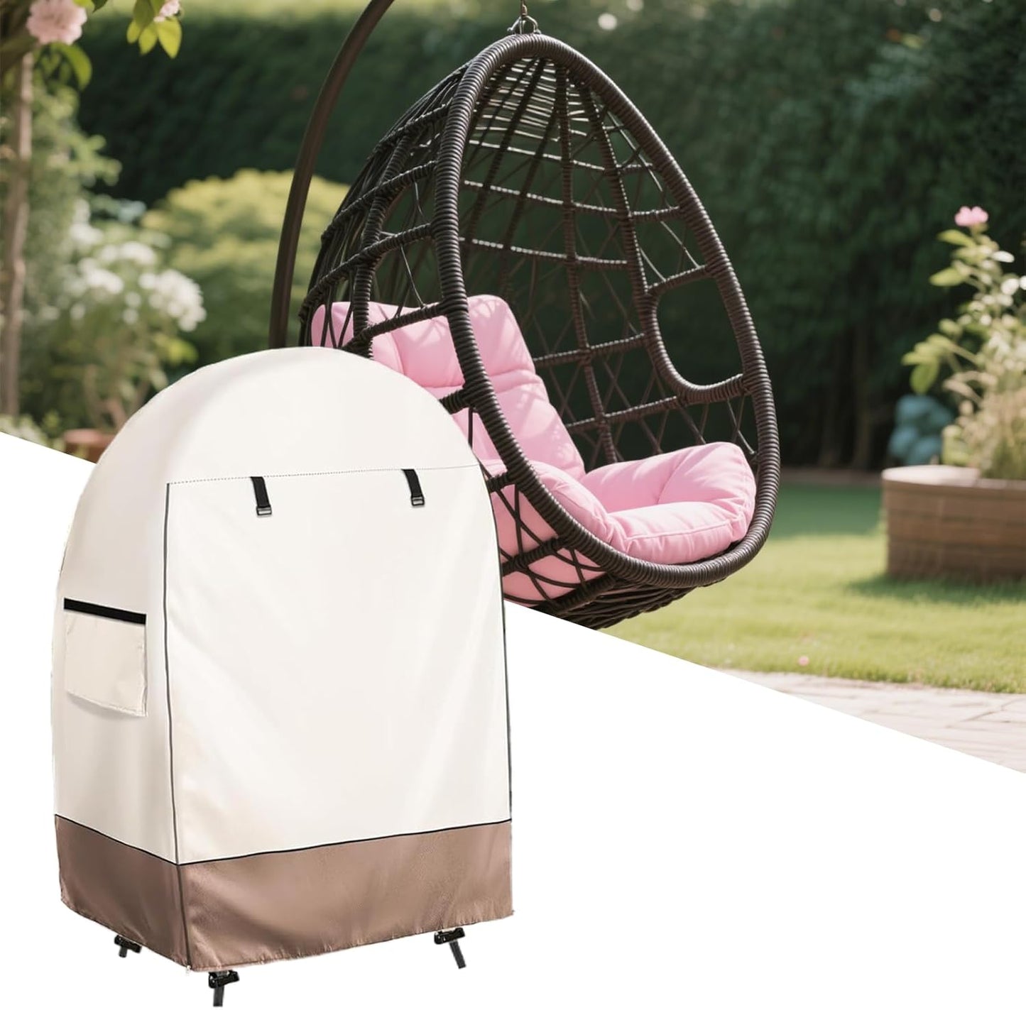 Avelena | Wasserdichter Eierstuhlbezug mit Doppelreißverschluss – Solara