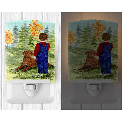 Avelena | Treasures Chesapeake Bay Retriever Keramisches Nachtlicht, 6X4X3, Ul-Zugelassen