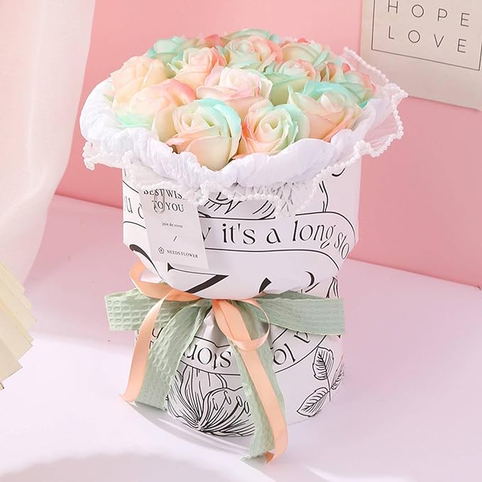 Avelena | Floragiene Handgemachte Seife Blumenstrauß Geschenkkorb