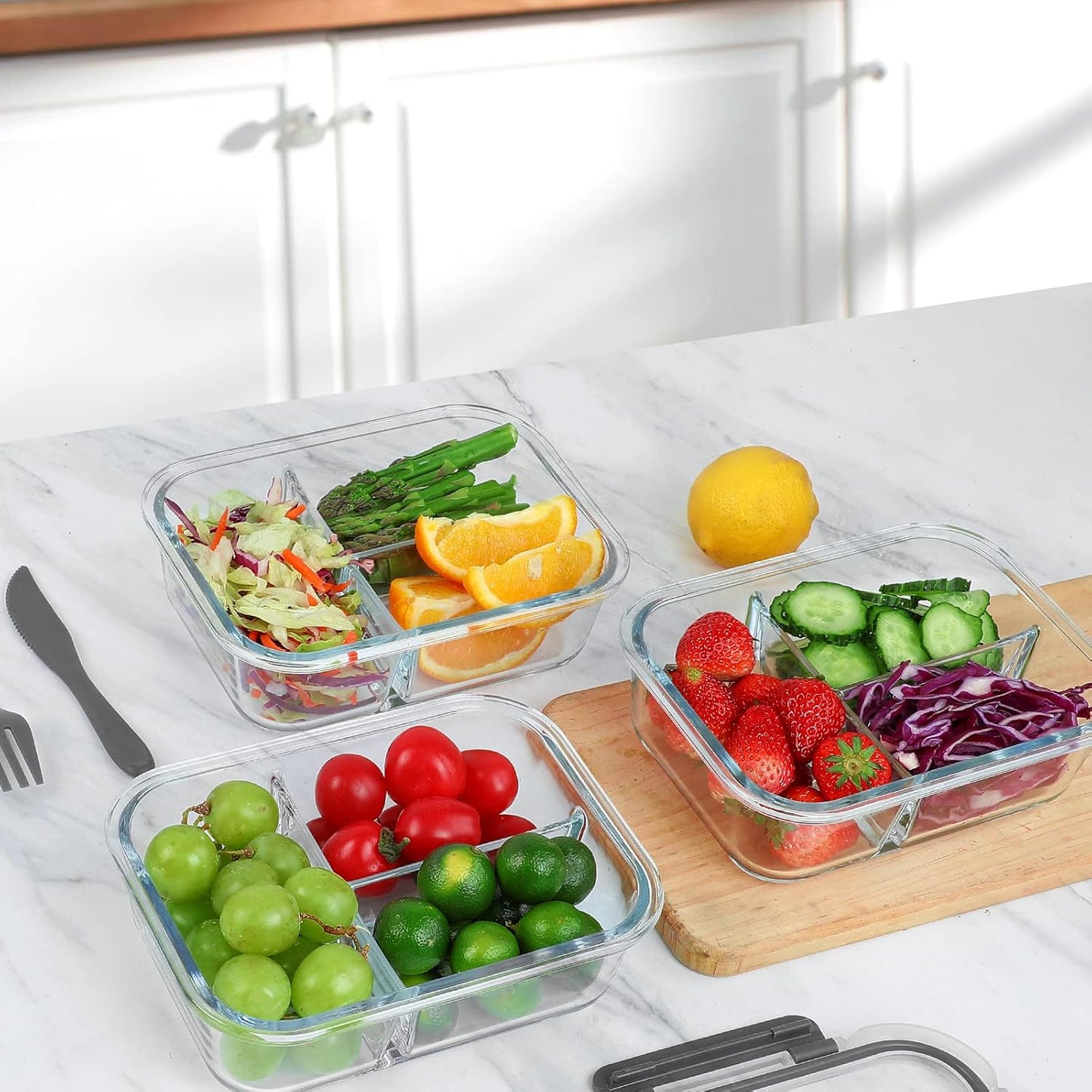Avelena | Glas Meal Prep Container 5Er-Pack 1L