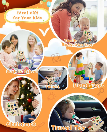 Avelena | SparkOwl Holz Lichtboard – Kinder LED Lernspielzeug