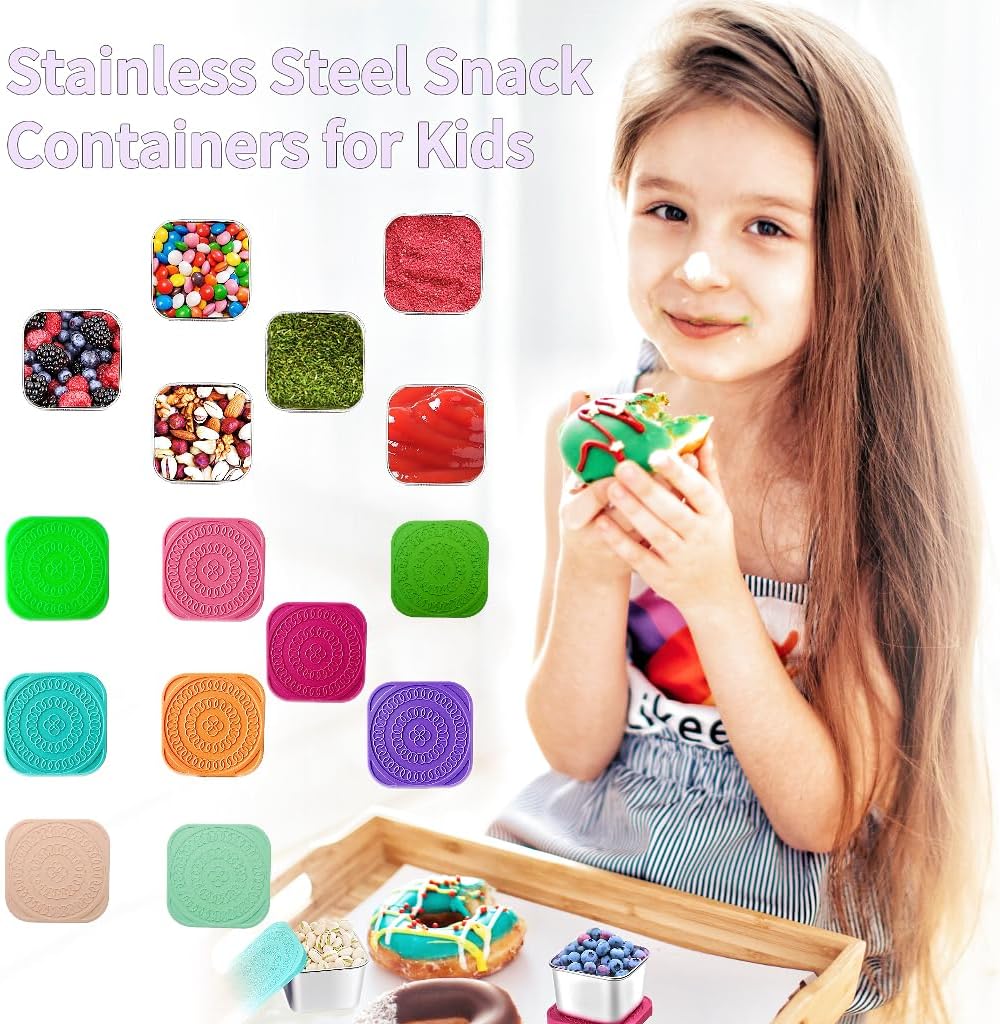 Avelena | 175Ml Rvs Snackboxen für Kinder 6Er-Pack