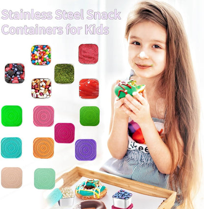 Avelena | 175Ml Rvs Snackboxen für Kinder 6Er-Pack