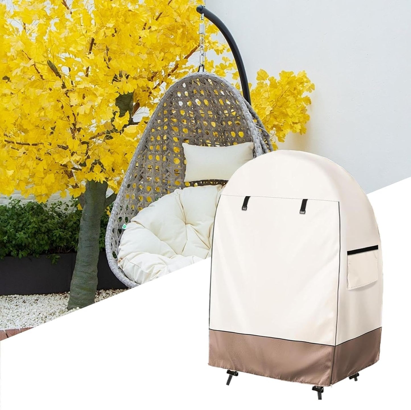 Avelena | Wasserdichter Eierstuhlbezug mit Doppelreißverschluss – Solara