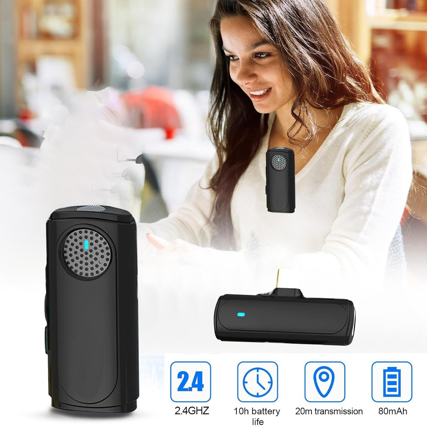 Avelena | Drahtloses Lavalier-Mikrofon – ClearSoundPro