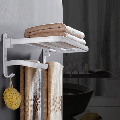 Avelena | Weißes Badezimmerzubehör Hardware-Set Modernes Badezimmerzubehör-Set, Handtuchhalter