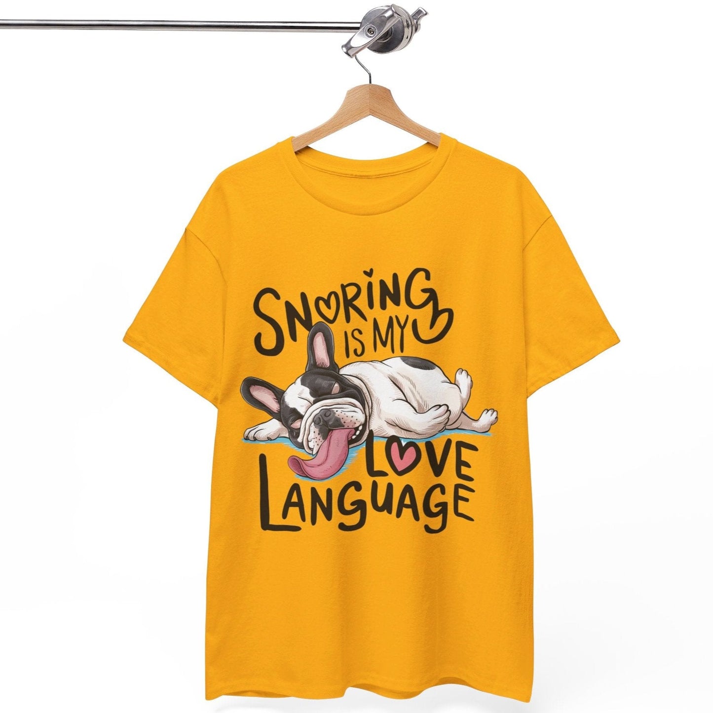 Avelena | Schnarchen Ist Meine Liebessprache Französische Bulldogge Unisex T-Shirt
