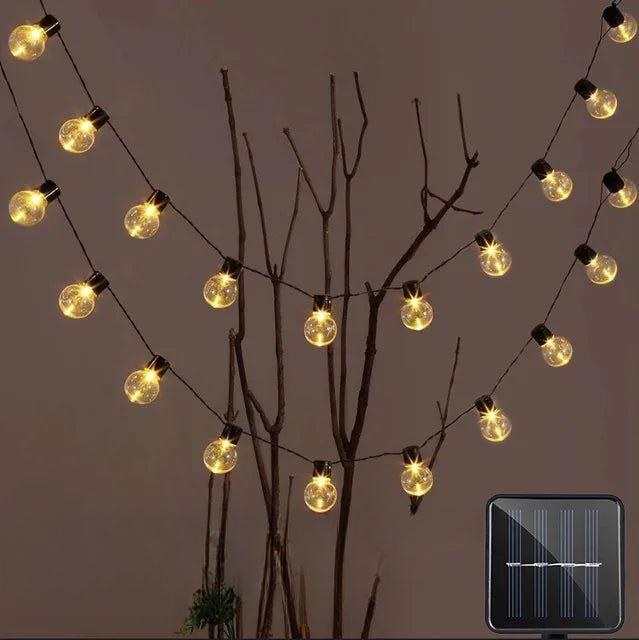 Avelena | Wasserfeste Outdoor-Lichterketten - Solar-Gartenbeleuchtung für Balkon & Terrasse