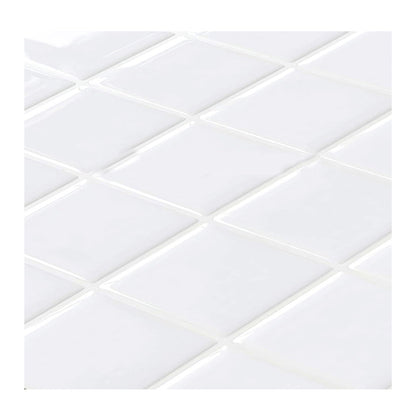 Avelena | Weiße Mosaik Peel & Stick Fliese Wasserfeste Küchenrückwand Tapete