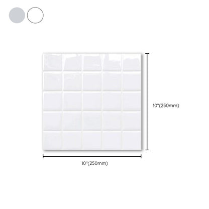 Avelena | Weiße Mosaik Peel & Stick Fliese Wasserfeste Küchenrückwand Tapete